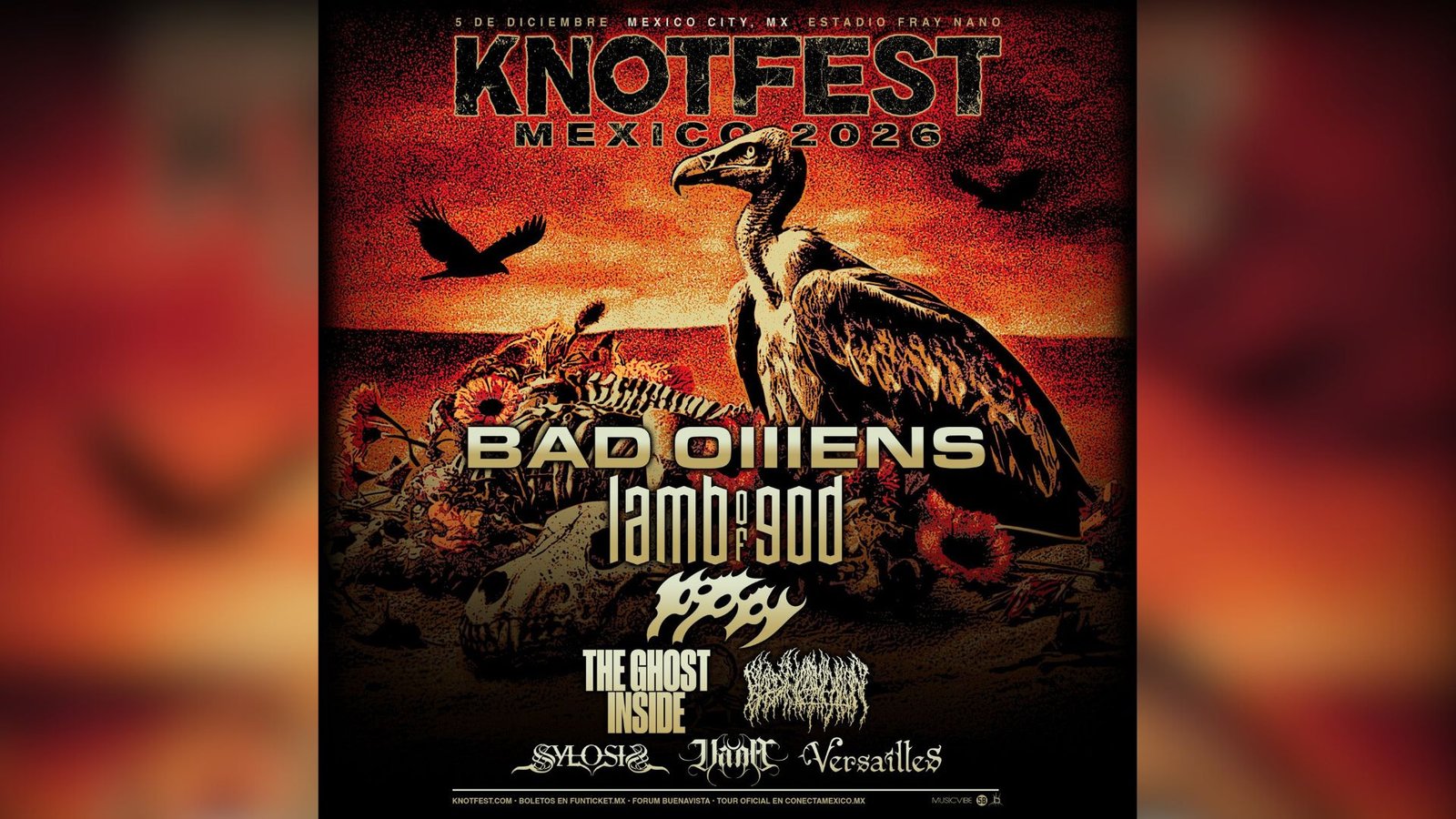 Poster de Festival KNOTFEST Mexico 2026